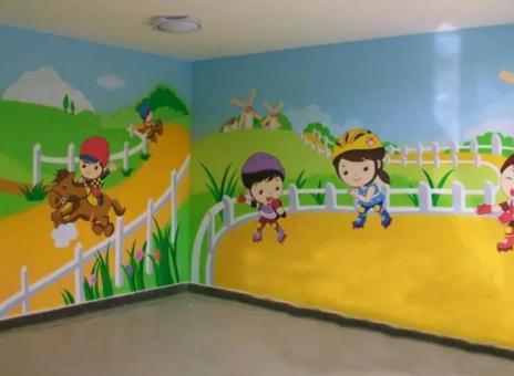 永寿幼儿园墙体彩绘制作流程及注意事项